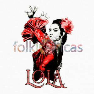 Diseño Lola Flores Vestido Rojo